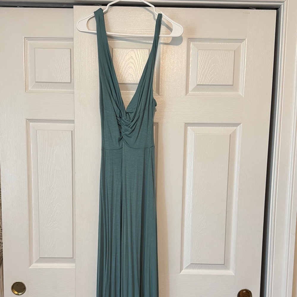 Elegant Teal Sleeveless Dress Free People